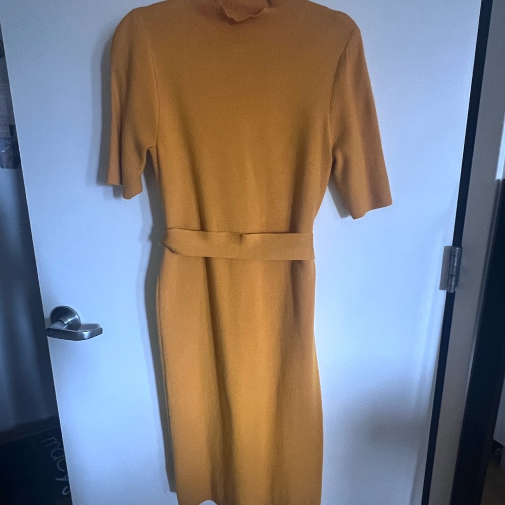 Elegant Mustard Dress